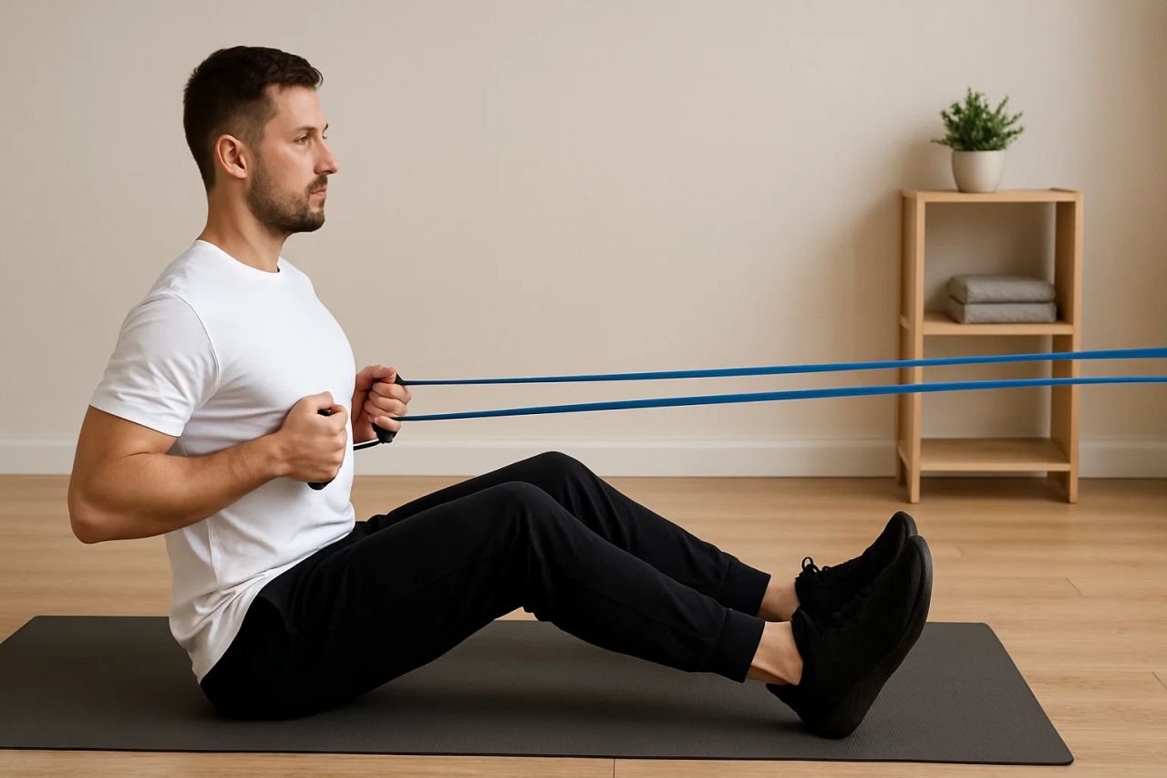 5. Resistance Band Rows