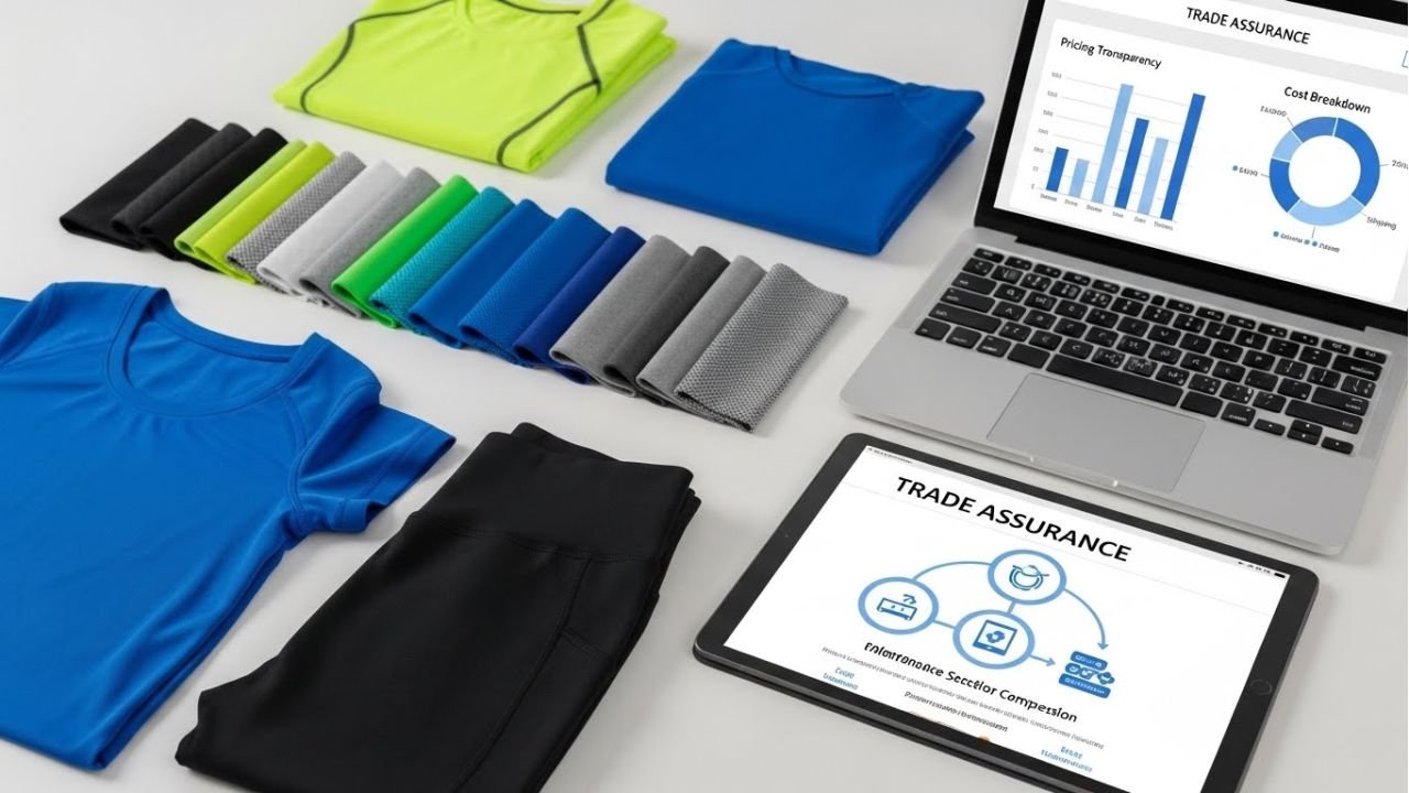 "Brand owner discussing transparent pricing and payment terms with sportswear manufacturer."