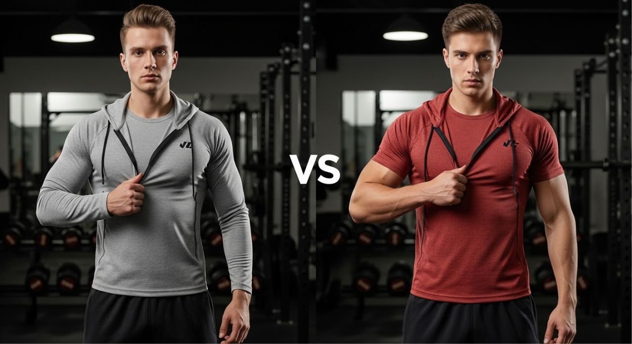 Athlete wearing eco-friendly sportswear showing performance and comfort features of sustainable fabrics.