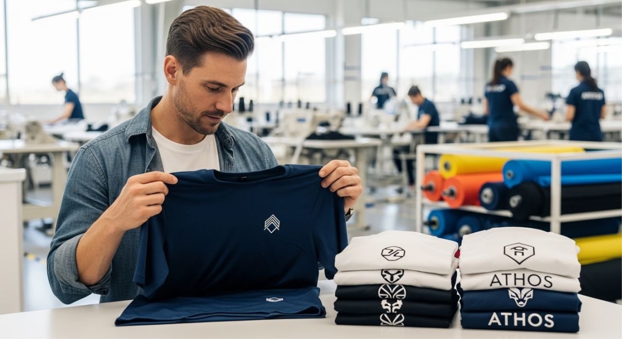Small batch clothing production showing low MOQ options for startups and small brands.
