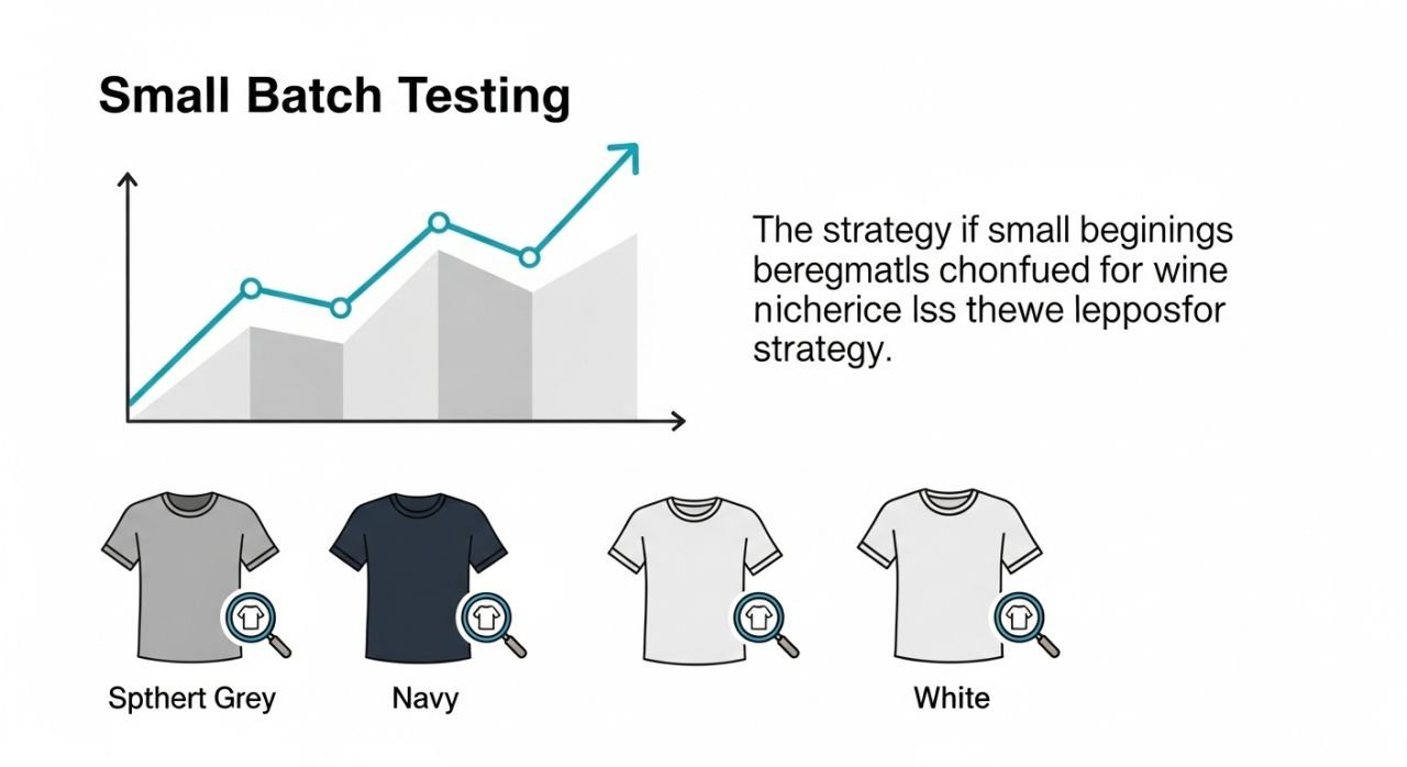 Graphic showing smart minimum order quantity strategies for new apparel brands and buyers.